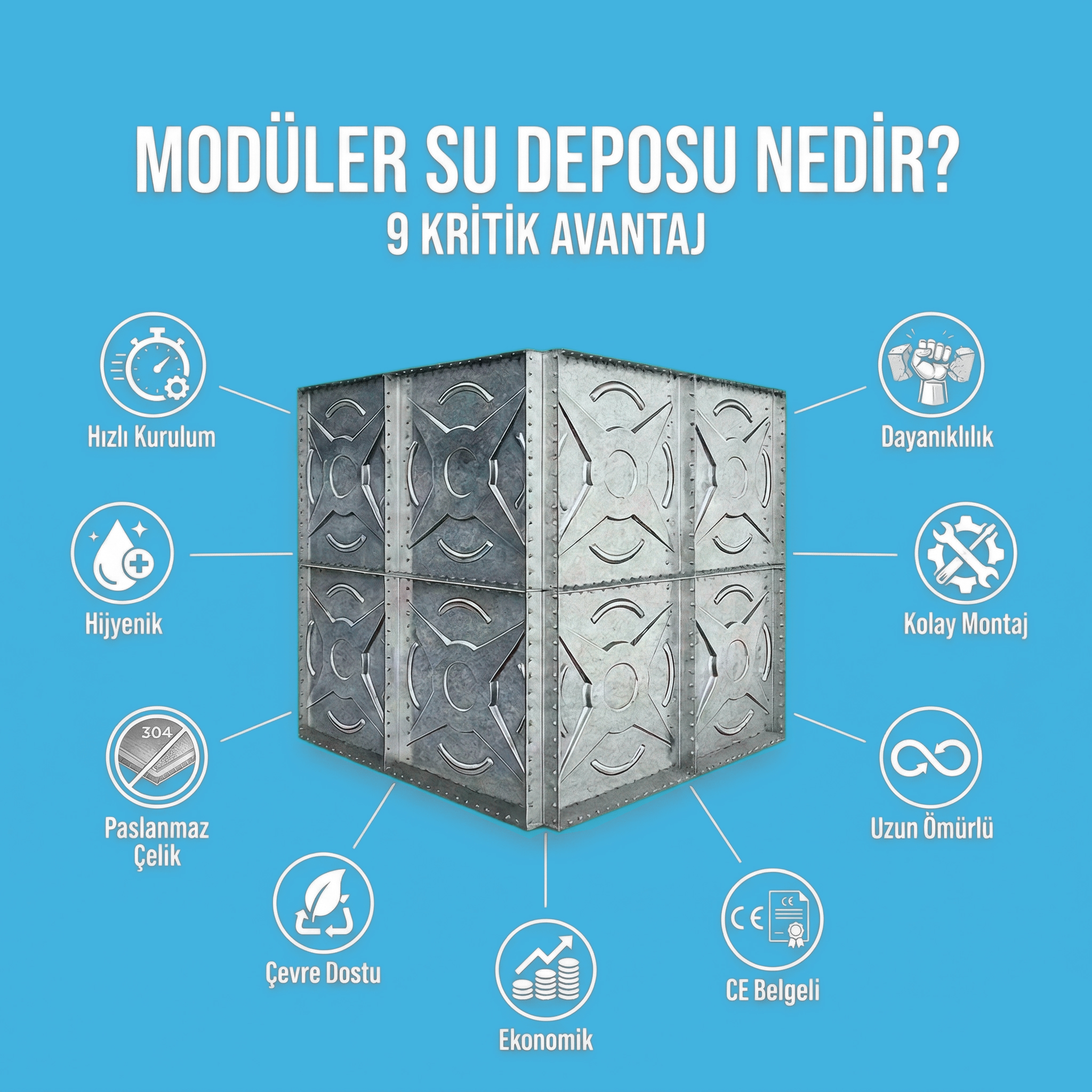 Modüler Su Deposu Nedir? Betonarme Depolara Göre 9 Kritik Avantajı