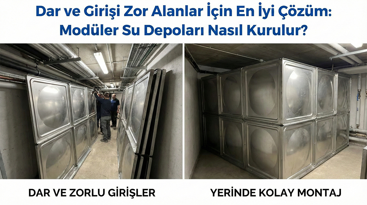 Dar ve Girişi Zor Alanlar İçin En İyi Çözüm: Modüler Su Depoları Nasıl Kurulur?